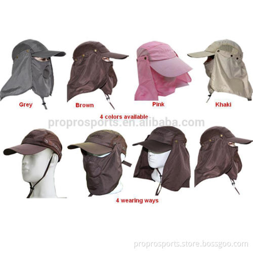 Breathable Sun Shield Flap Hat 360 Degree UV Protection Cap for Farming